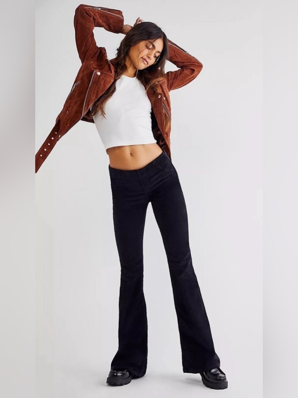 We The Free Pull On Penny Flare Corduroy Jeans Pants - Size 28